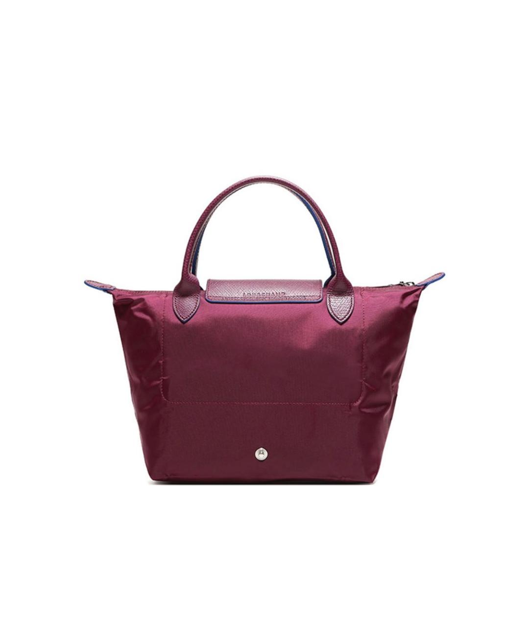 LONGCHAMP Бордовая тканевая сумка тоут, фото 2