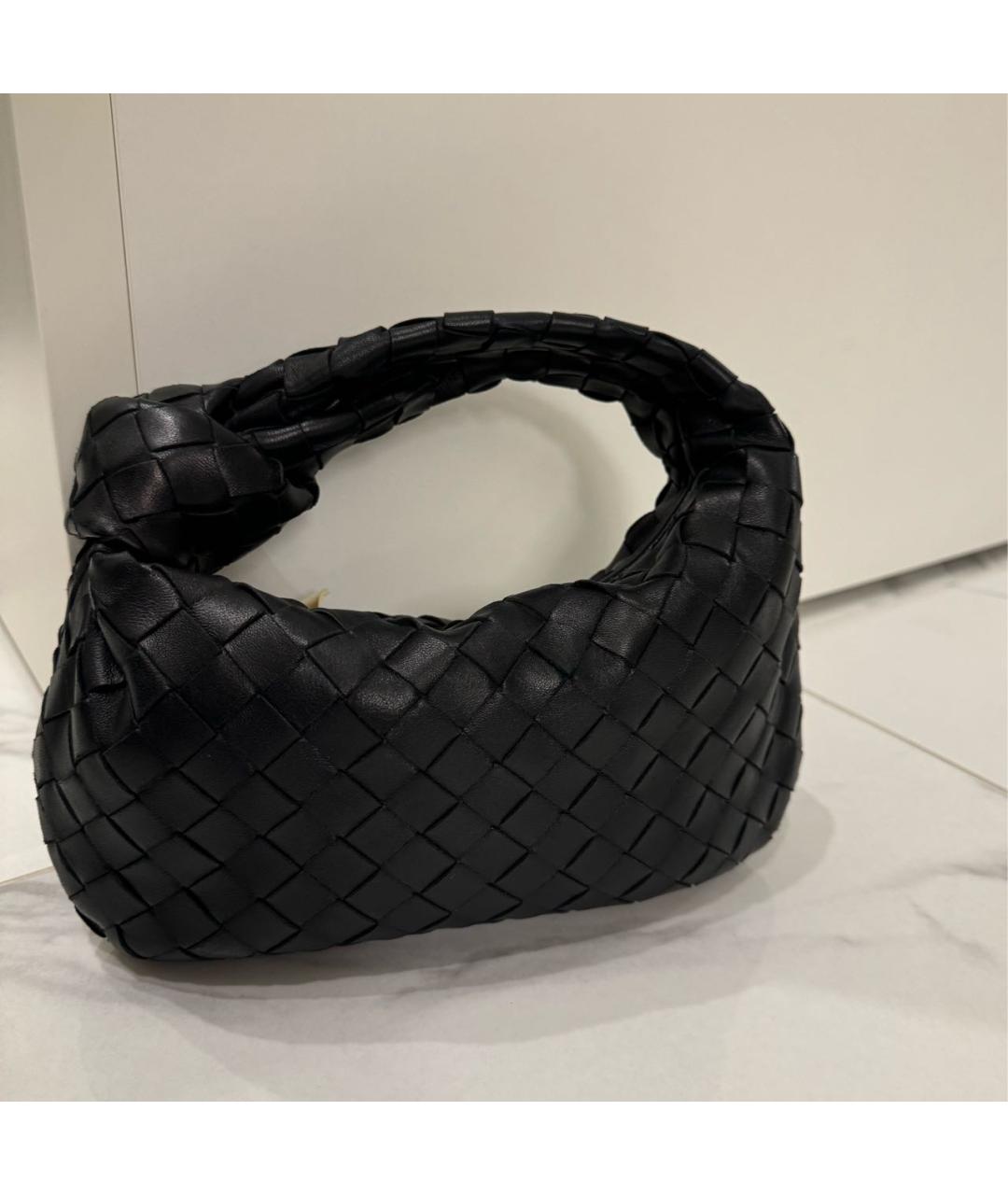 BOTTEGA VENETA Черная кожаная сумка тоут, фото 2