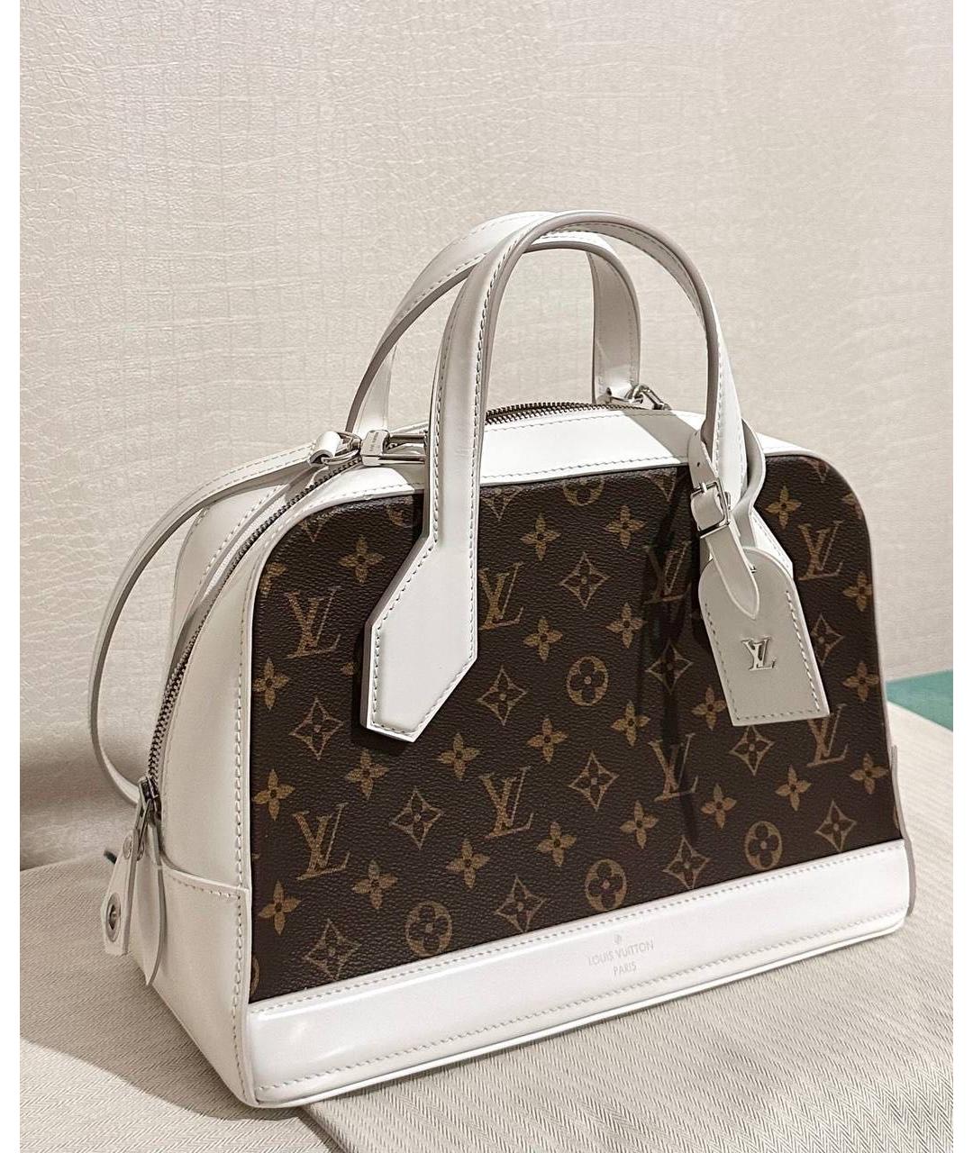 LOUIS VUITTON Белая сумка с короткими ручками, фото 4