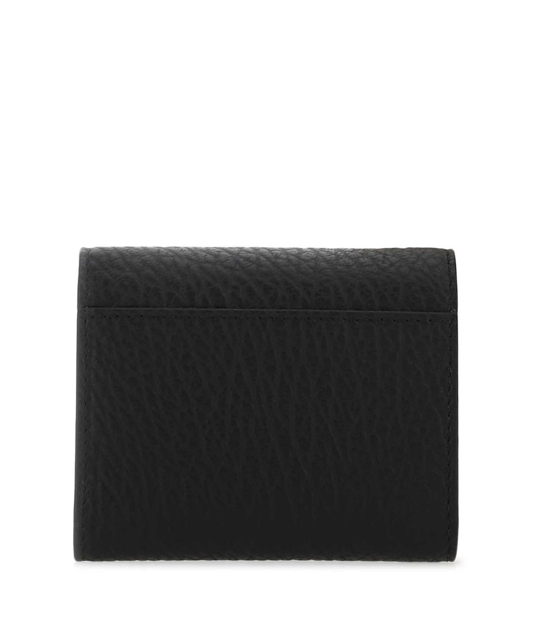 MAISON MARGIELA Черный кожаный кошелек, фото 3