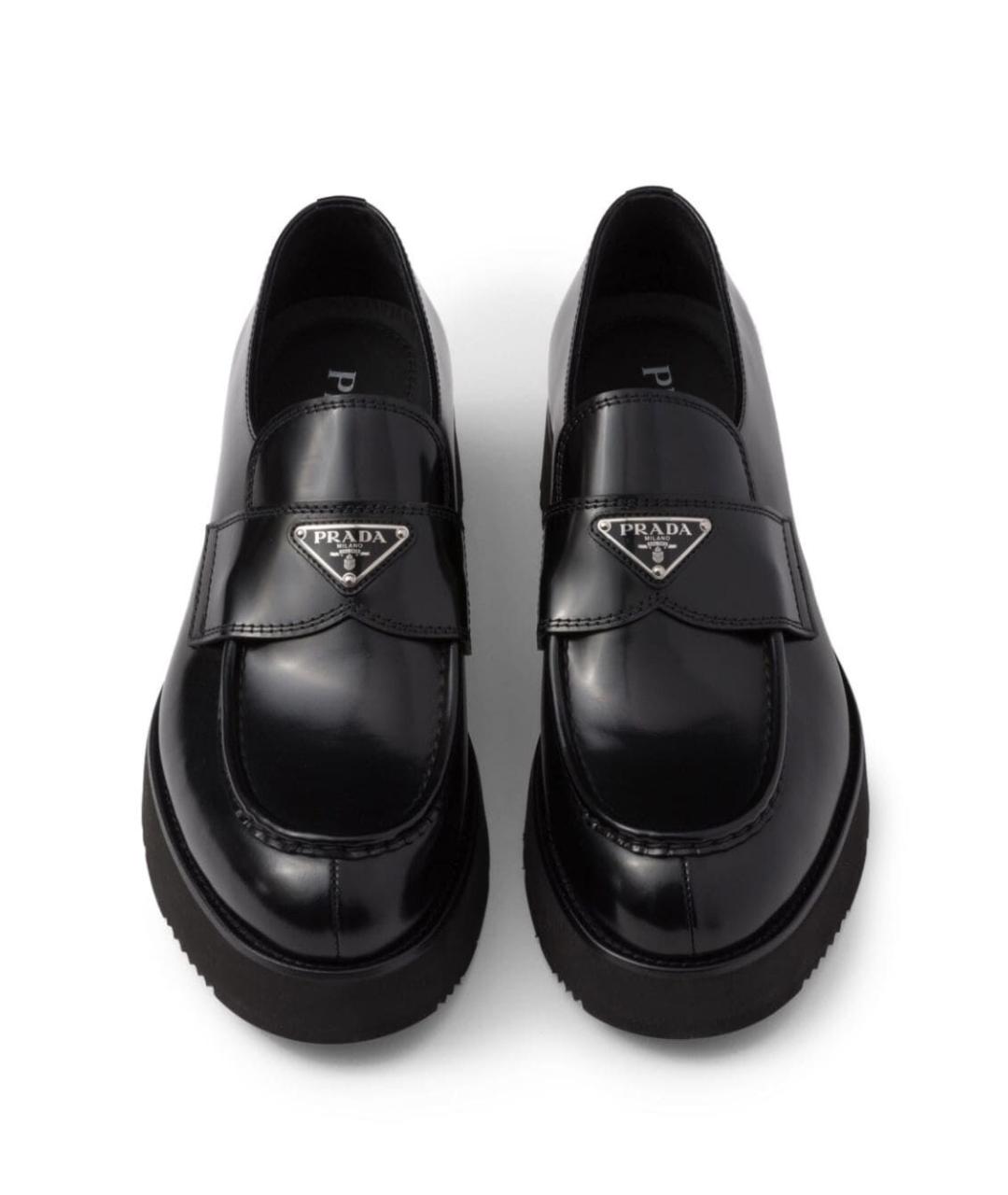 PRADA Черные кожаные лоферы, фото 6