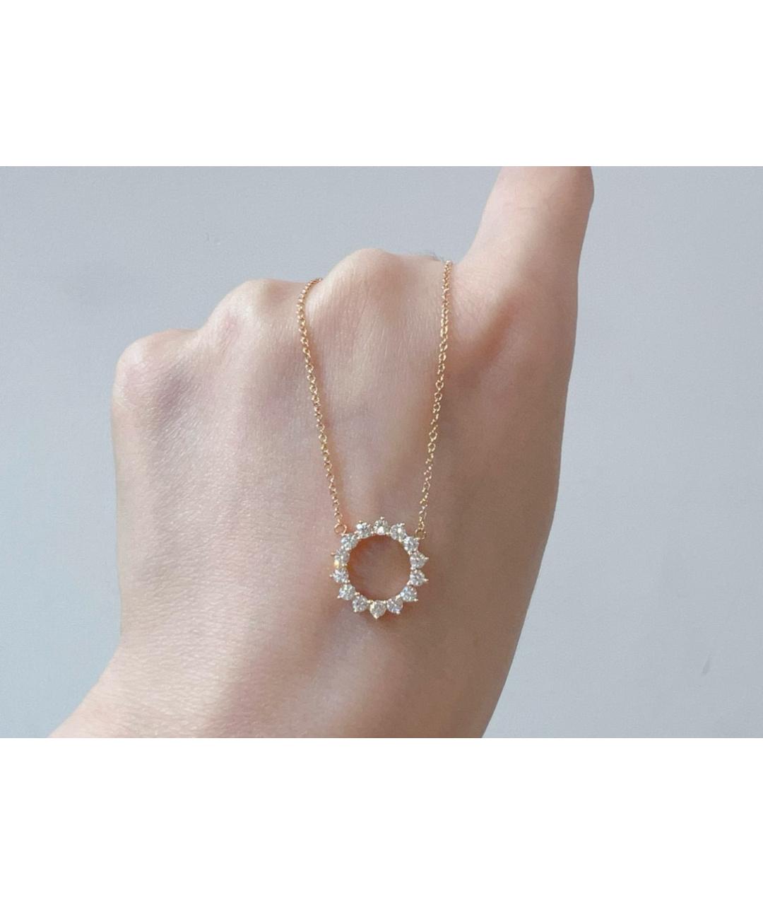 TIFFANY&CO Розовая подвеска из розового золота, фото 2