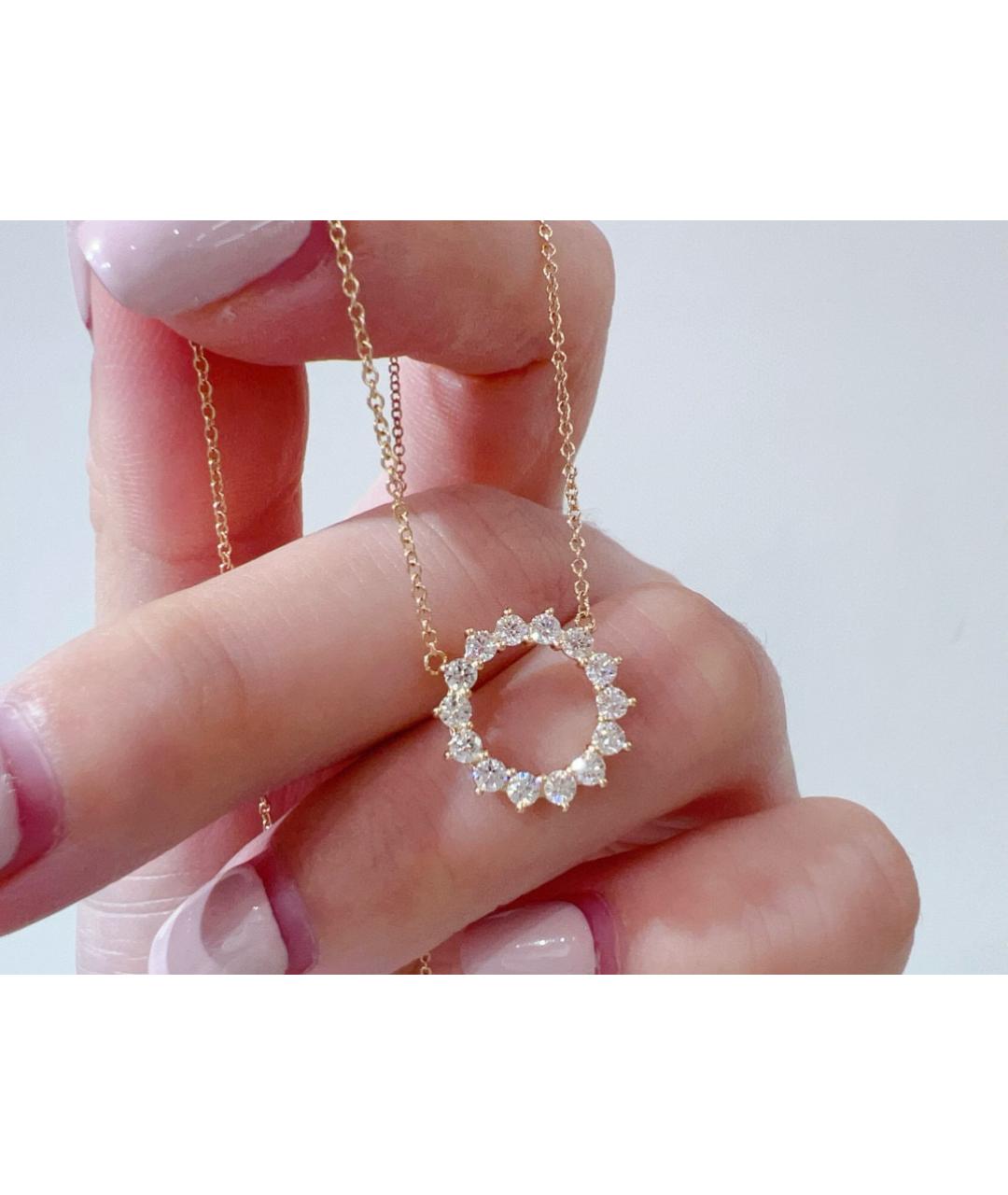 TIFFANY&CO Розовая подвеска из розового золота, фото 3