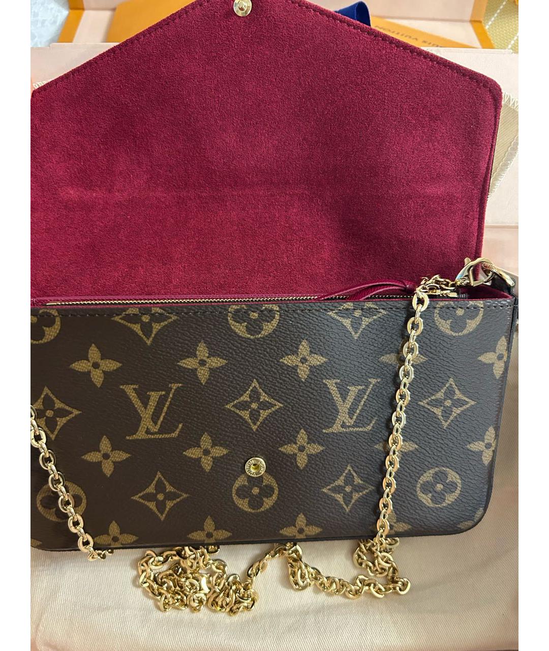 LOUIS VUITTON Коричневая сумка через плечо, фото 5