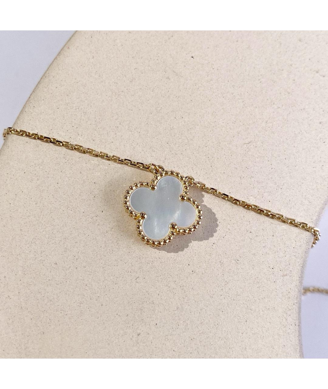 VAN CLEEF & ARPELS Белая подвеска из желтого золота, фото 3