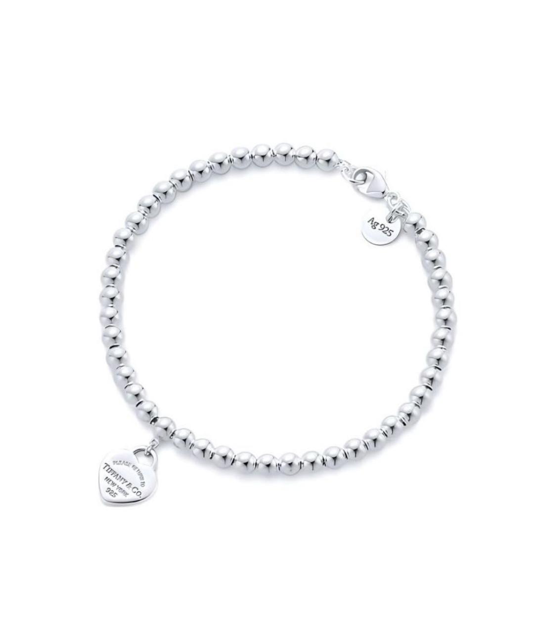 TIFFANY&CO Серебрянный рубиновый браслет, фото 2