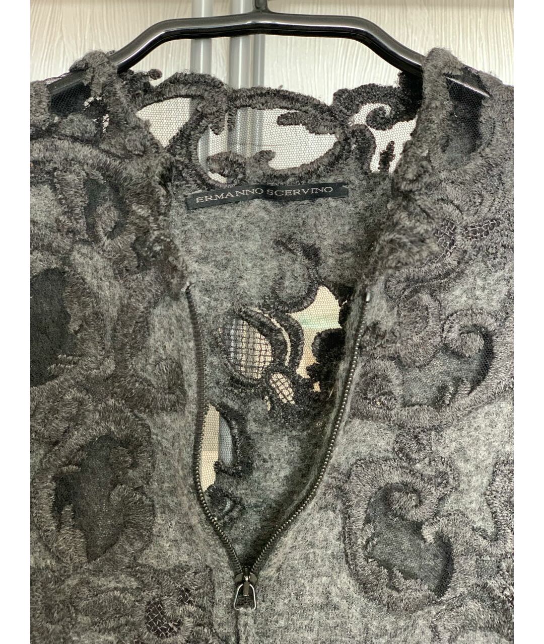 ERMANNO SCERVINO Антрацитовый кашемировый джемпер / свитер, фото 4