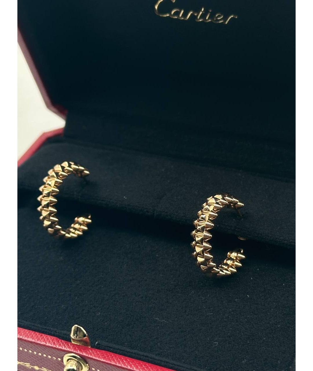 CARTIER Золотые серьги из розового золота, фото 2