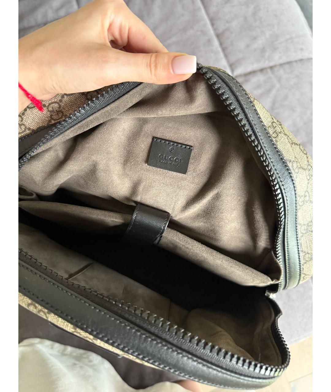 GUCCI Бежевый рюкзак, фото 5