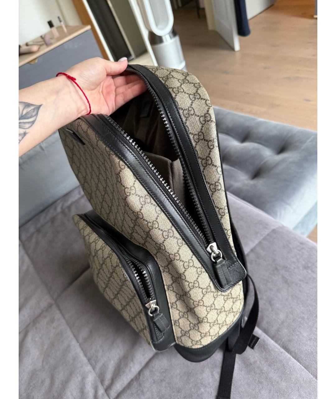 GUCCI Бежевый рюкзак, фото 8