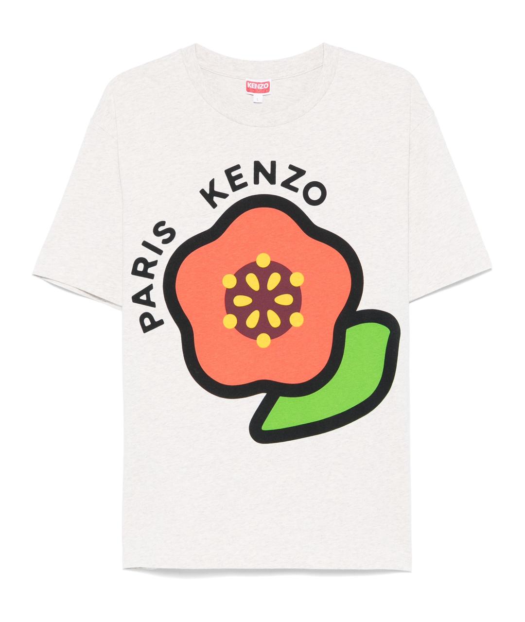 KENZO Белая хлопковая футболка, фото 1