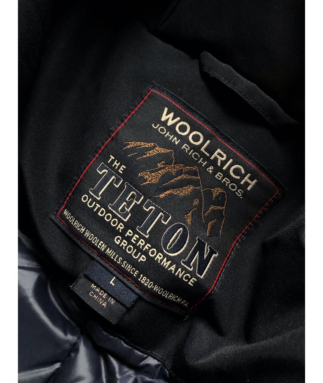 WOOLRICH Темно-синяя парка, фото 4