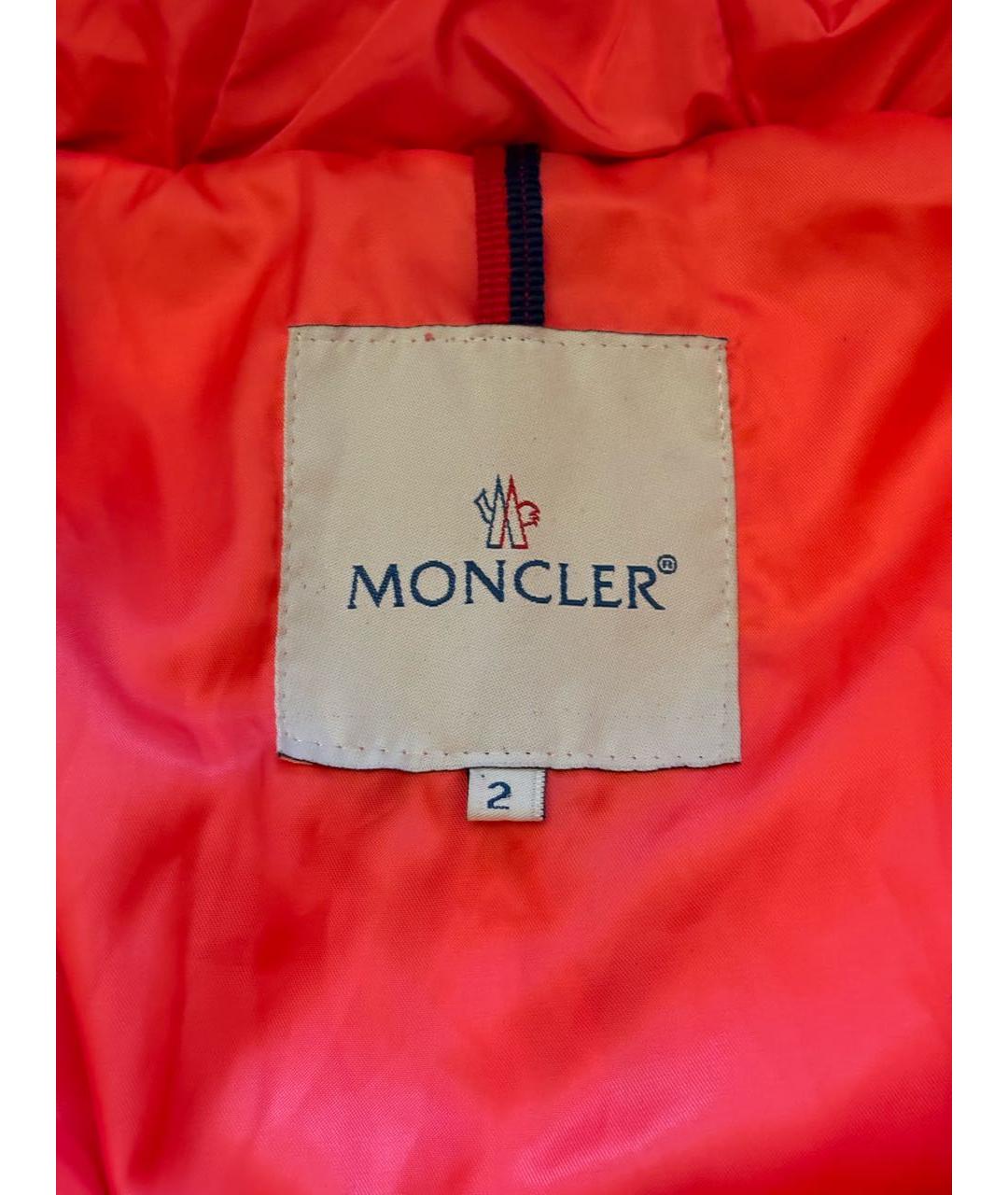 MONCLER Коралловый пуховик, фото 3