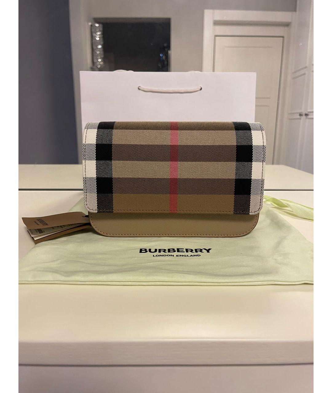 BURBERRY Мульти кожаная сумка через плечо, фото 8