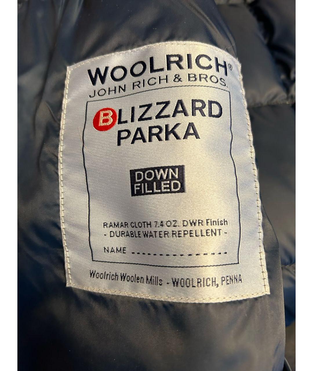 WOOLRICH Темно-синяя полиэстеровая парка, фото 2