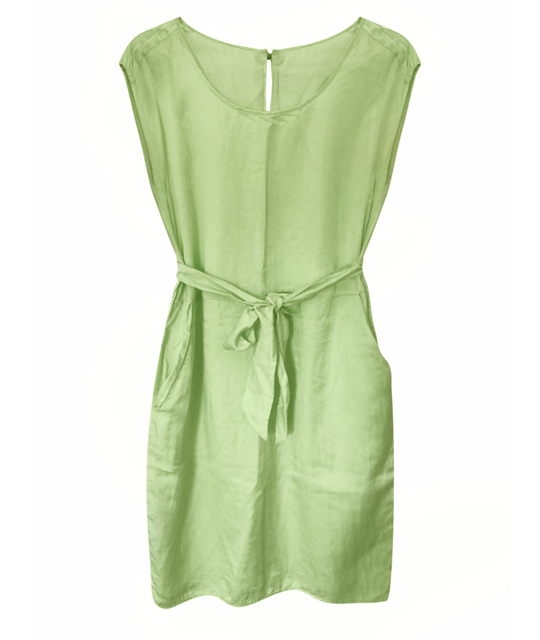 HUGO BOSS Зеленые шелковое повседневное платье, фото 1