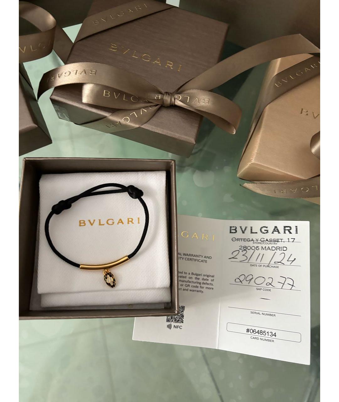 BVLGARI Темно-синий браслет, фото 3