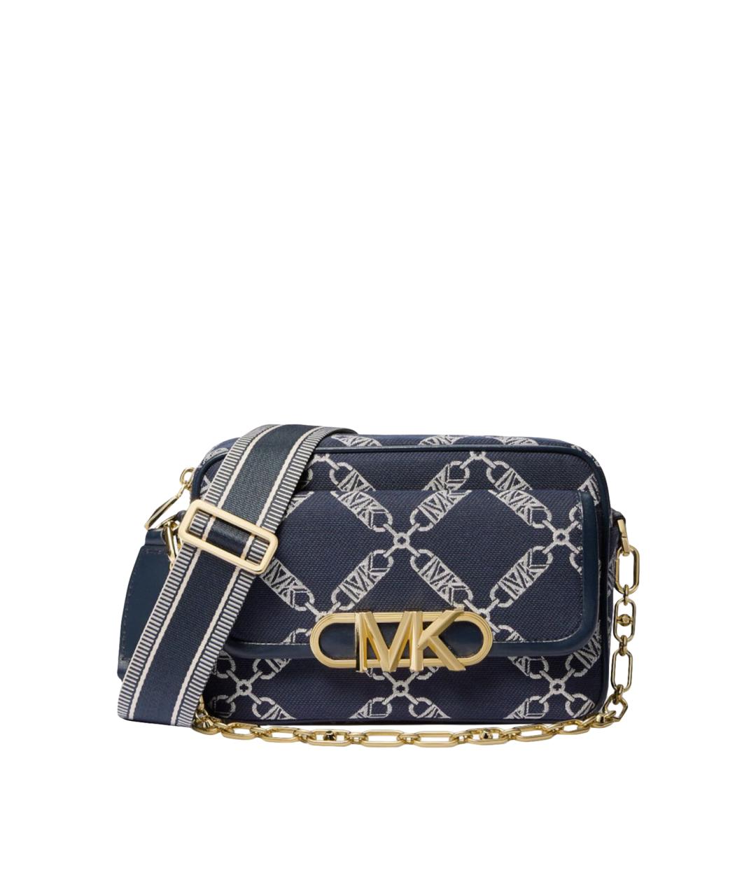 MICHAEL KORS Синяя жаккардовая сумка через плечо, фото 1