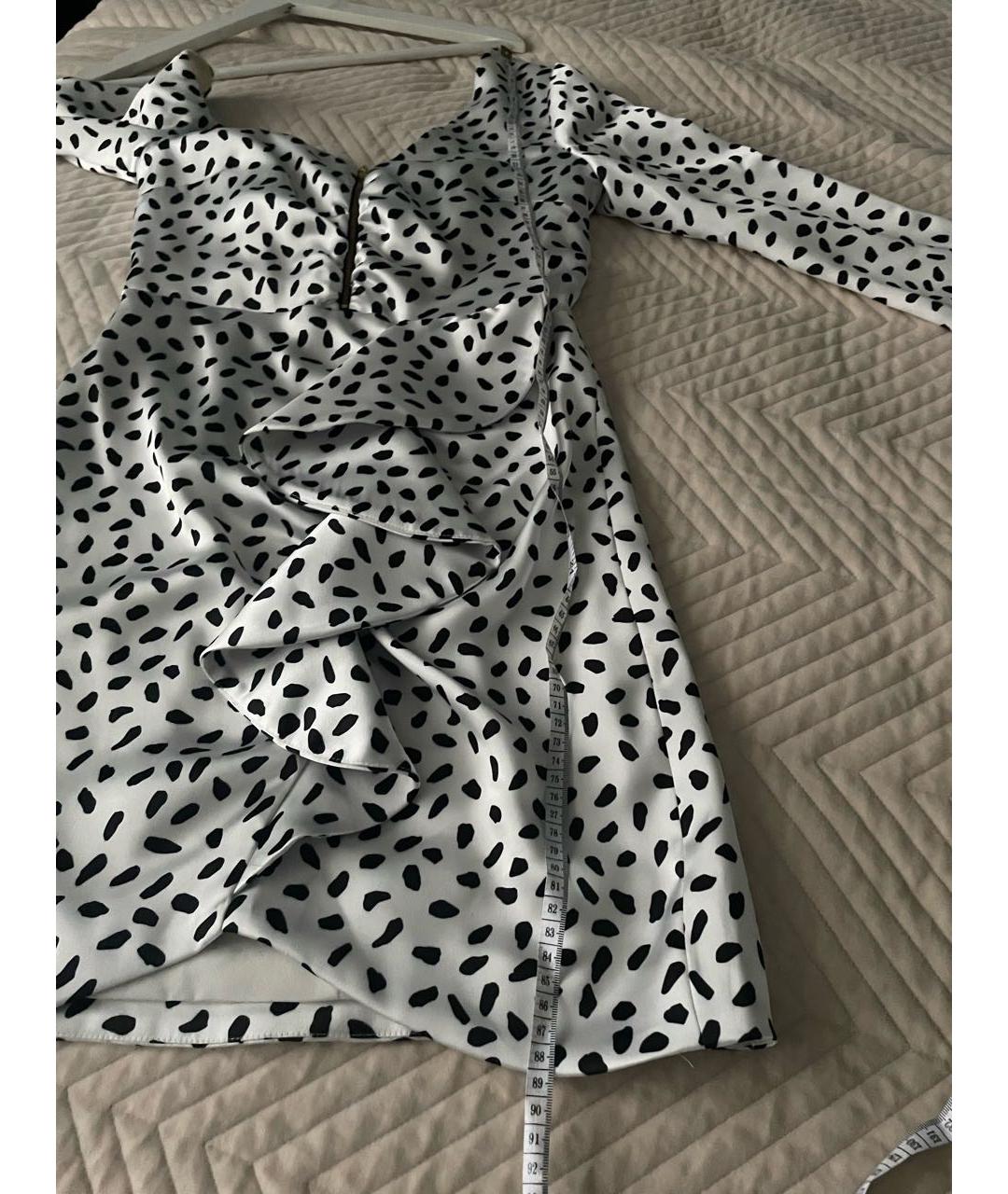 SELF-PORTRAIT Белое полиэстеровое коктейльное платье, фото 7