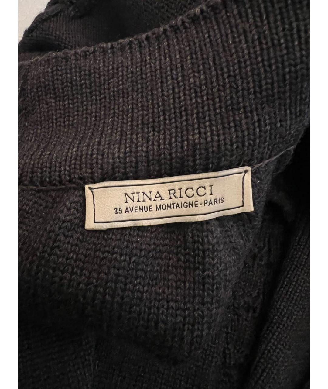 NINA RICCI Антрацитовый шерстяной костюм с юбками, фото 6