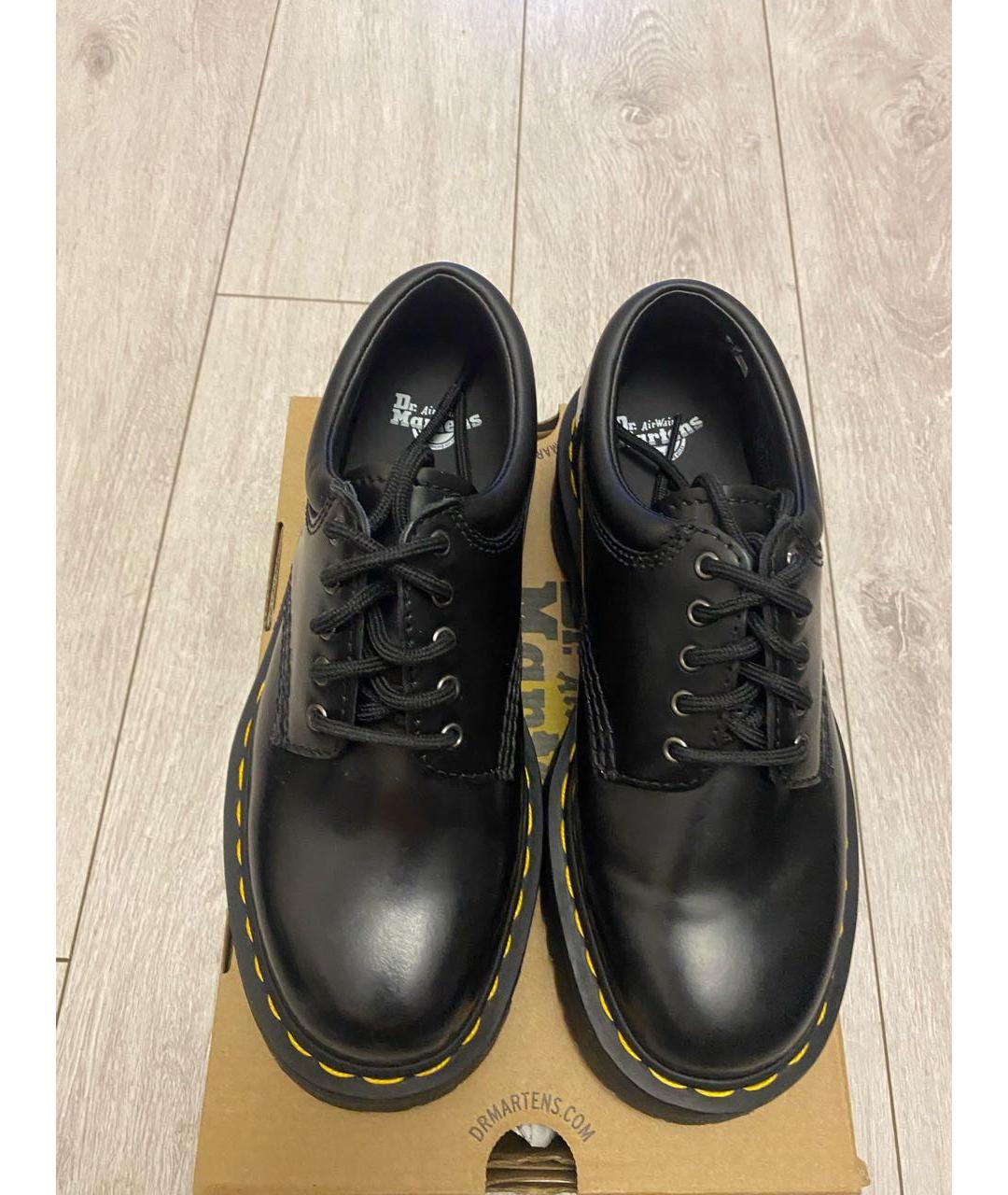 DR. MARTENS Черные кожаные ботинки, фото 3