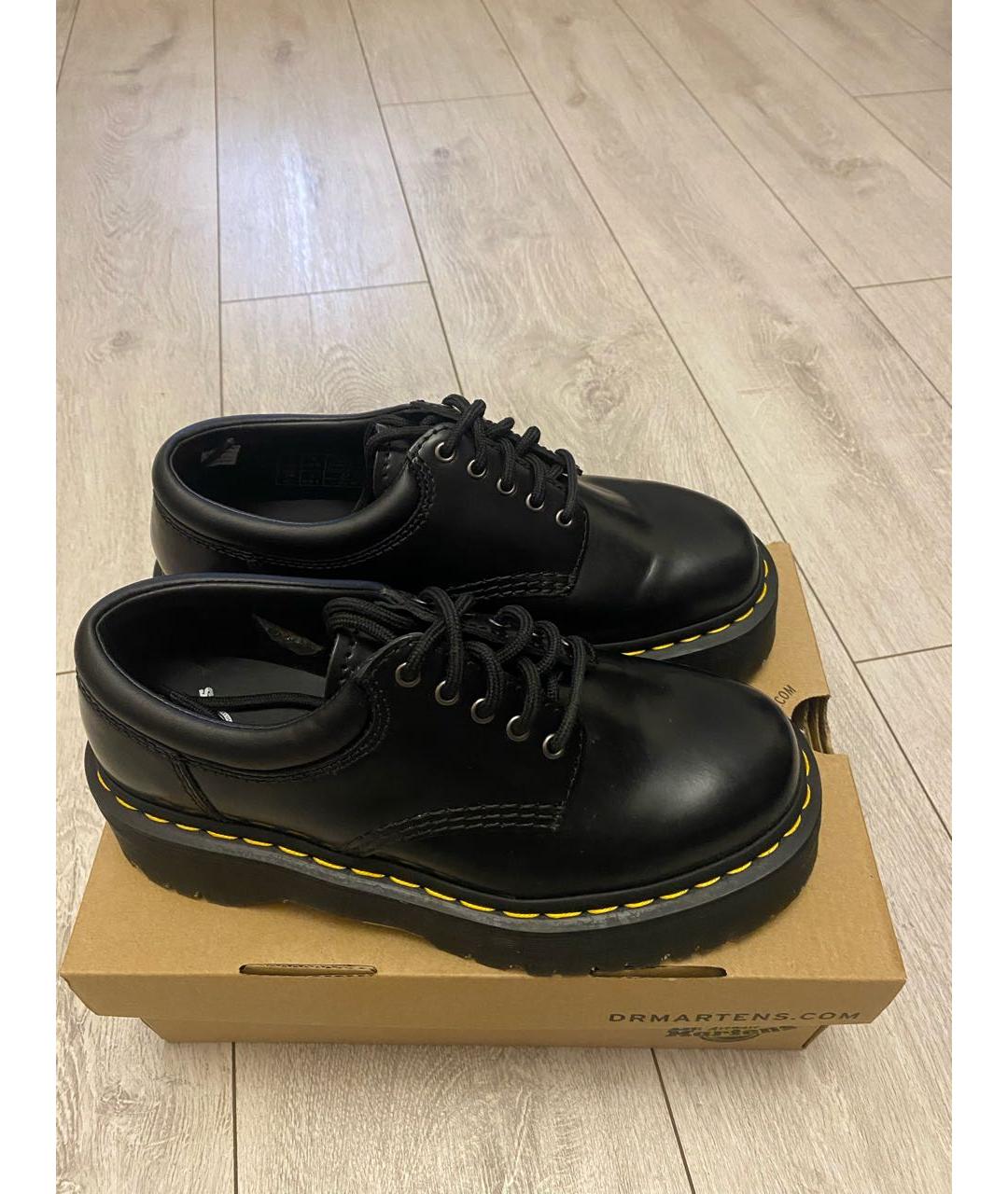 DR. MARTENS Черные кожаные ботинки, фото 4