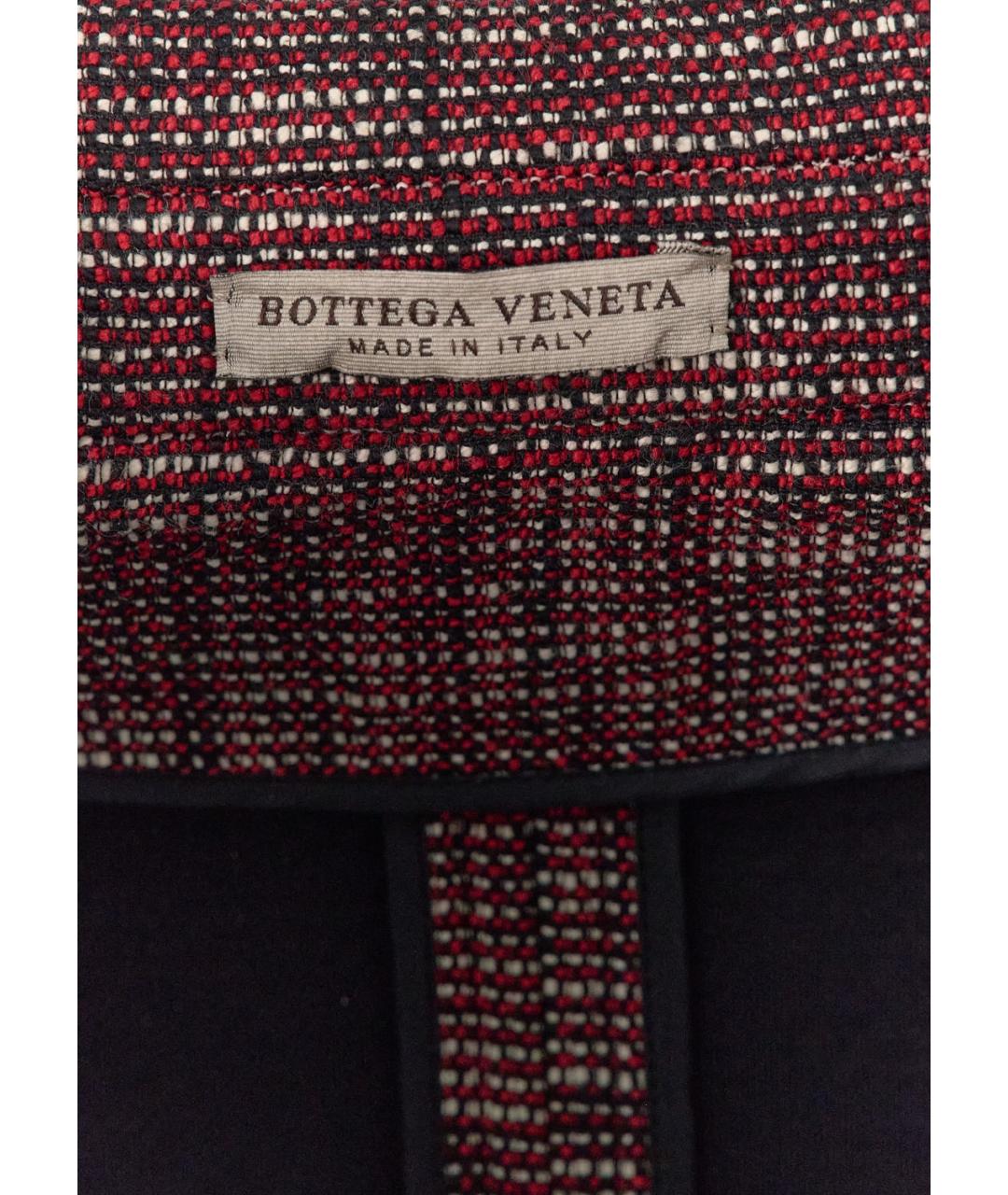 BOTTEGA VENETA Бордовое хлопко-эластановое пальто, фото 3