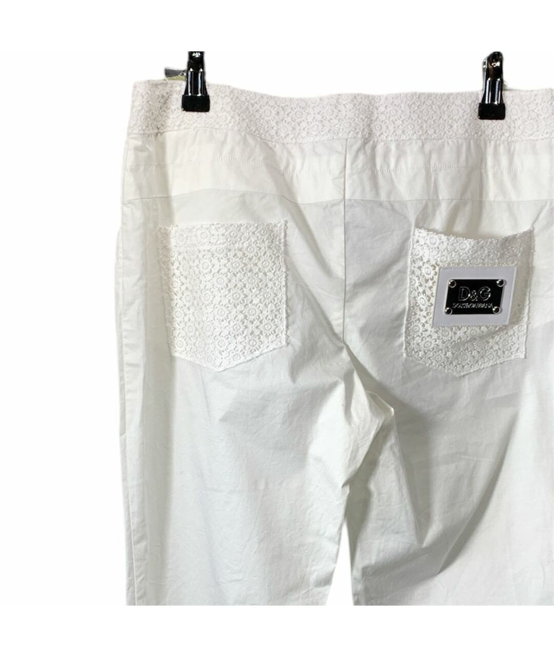 DOLCE&GABBANA Белые хлопковые брюки и шорты, фото 3