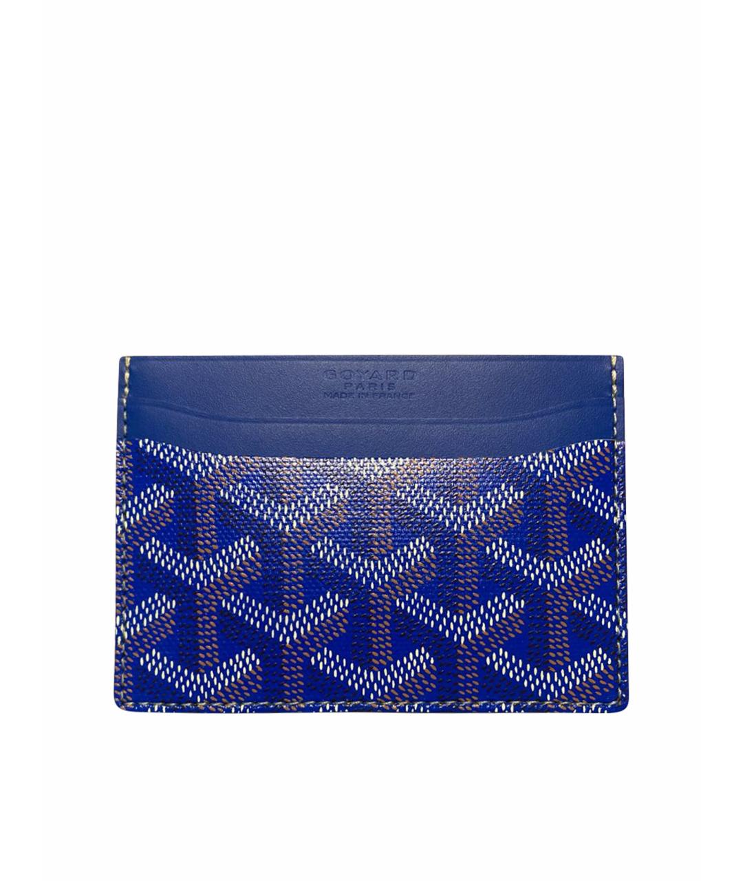 GOYARD Синий кожаный кардхолдер, фото 1