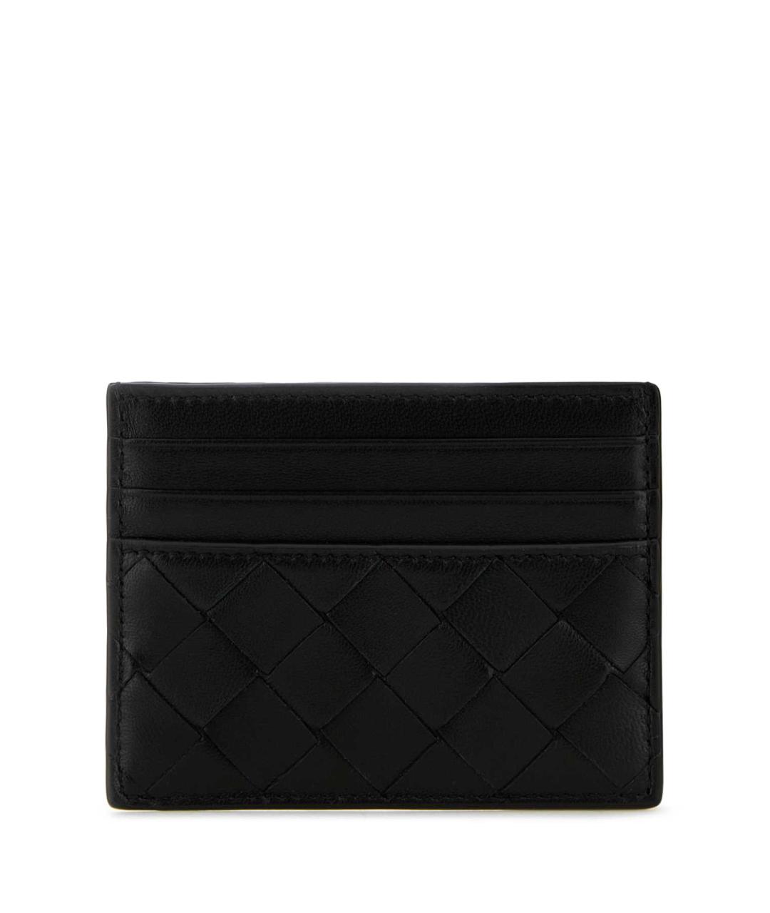 BOTTEGA VENETA Черный кожаный кардхолдер, фото 1