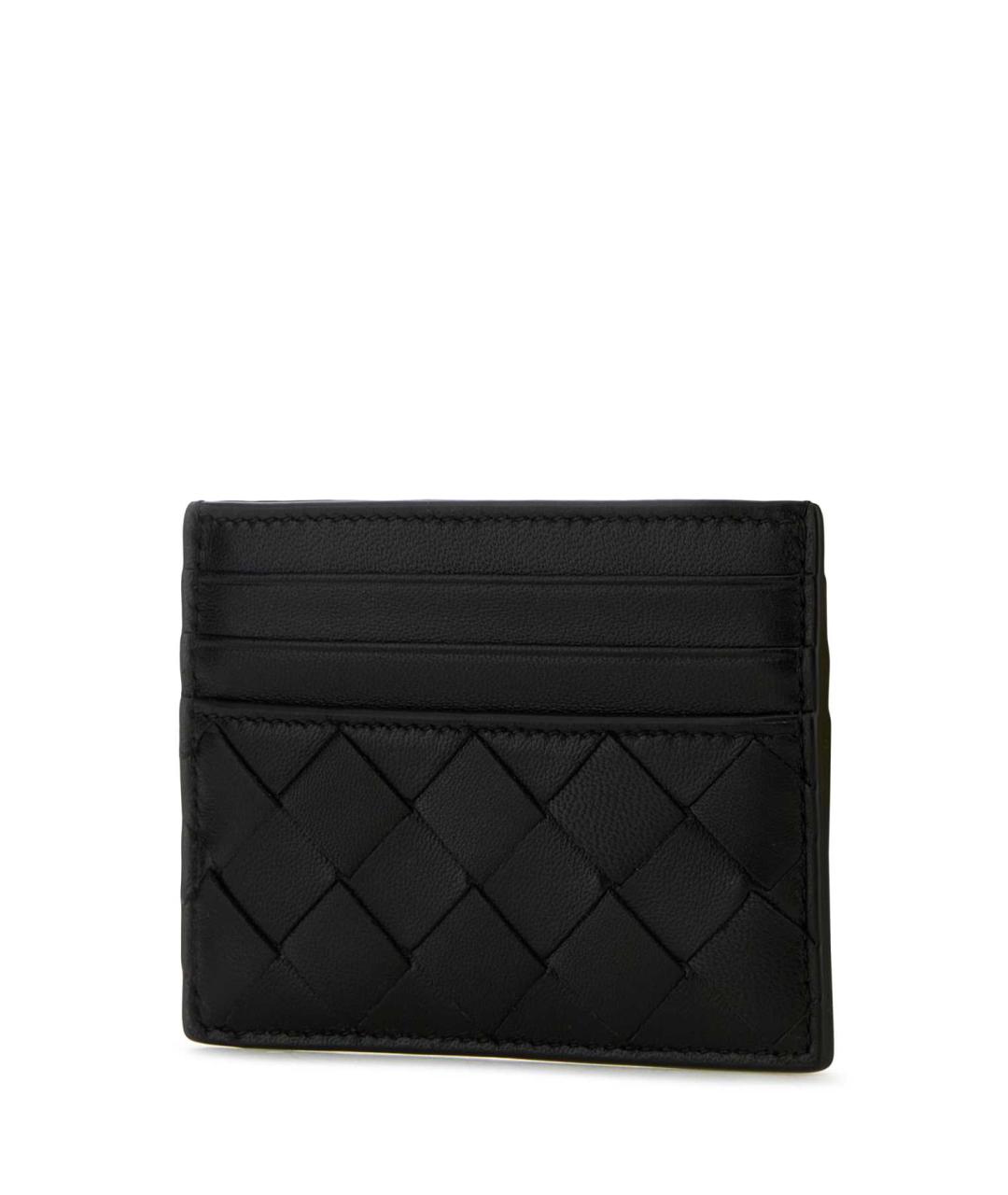 BOTTEGA VENETA Черный кожаный кардхолдер, фото 2