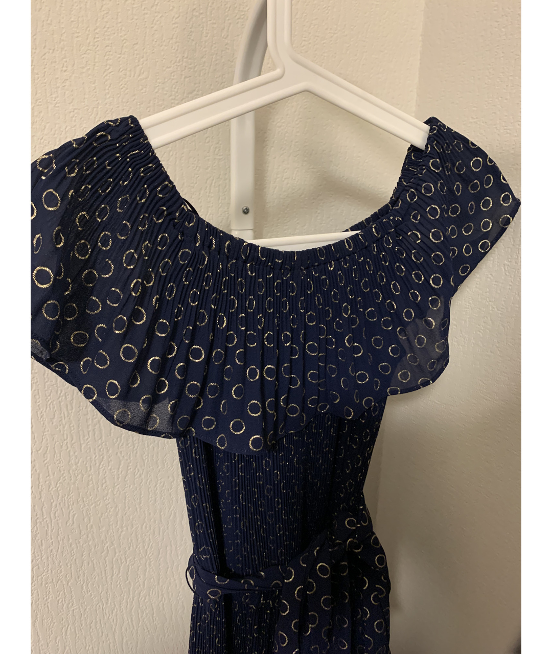 MICHAEL KORS Синее полиэстеровое повседневное платье, фото 3
