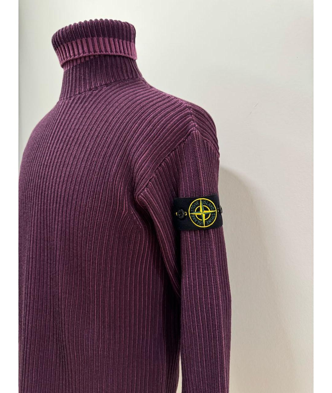 STONE ISLAND Фиолетовая шерстяная водолазка, фото 7