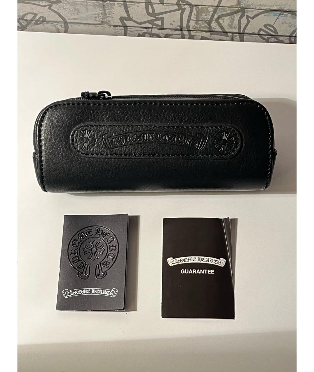 CHROME HEARTS Черные пластиковые солнцезащитные очки, фото 5