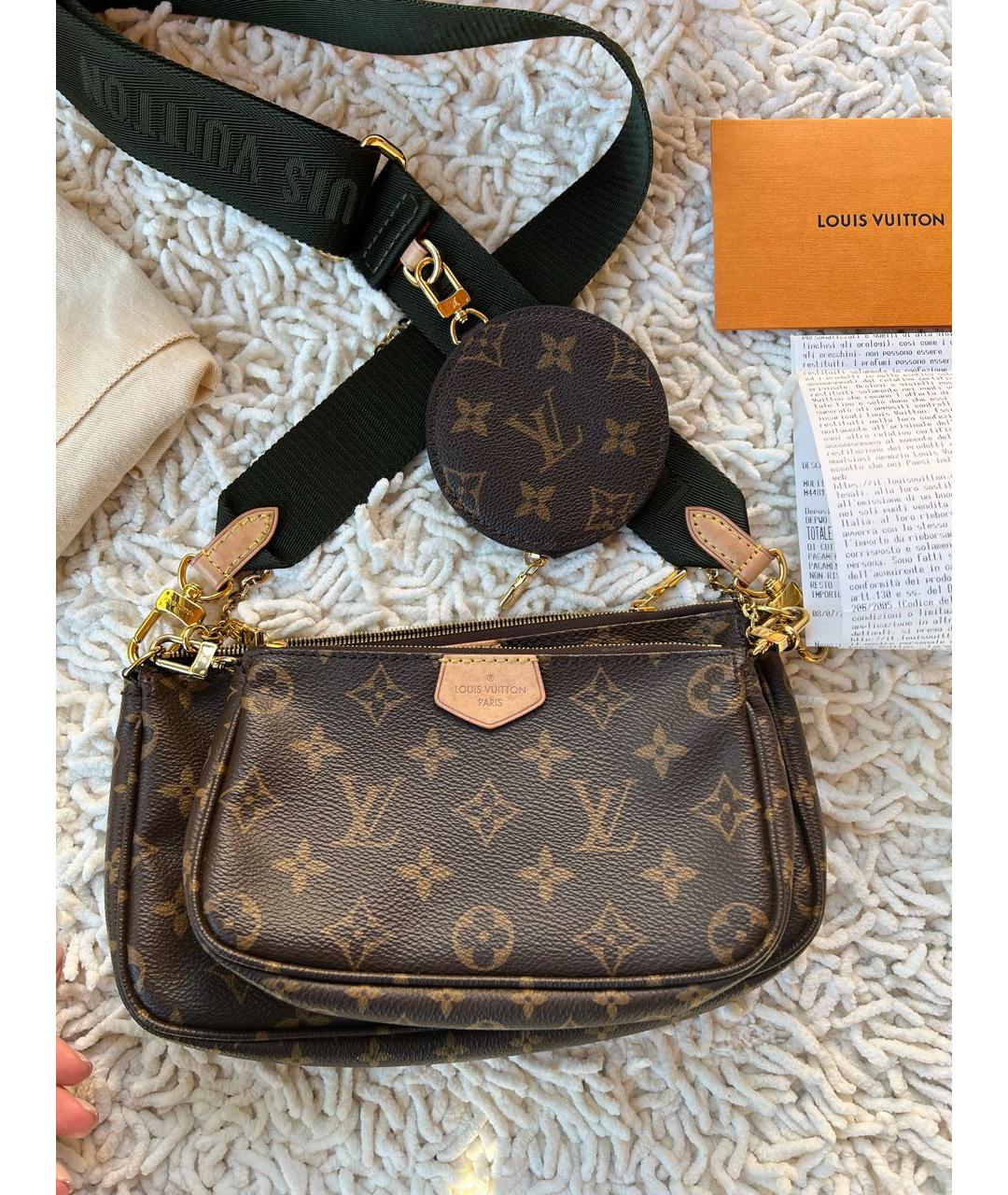 LOUIS VUITTON Коричневая сумка через плечо, фото 8