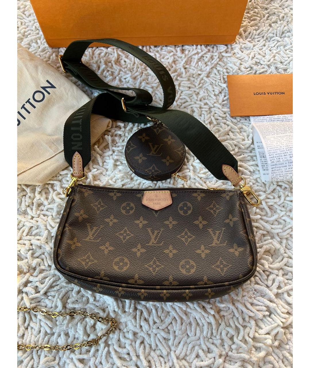 LOUIS VUITTON Коричневая сумка через плечо, фото 4