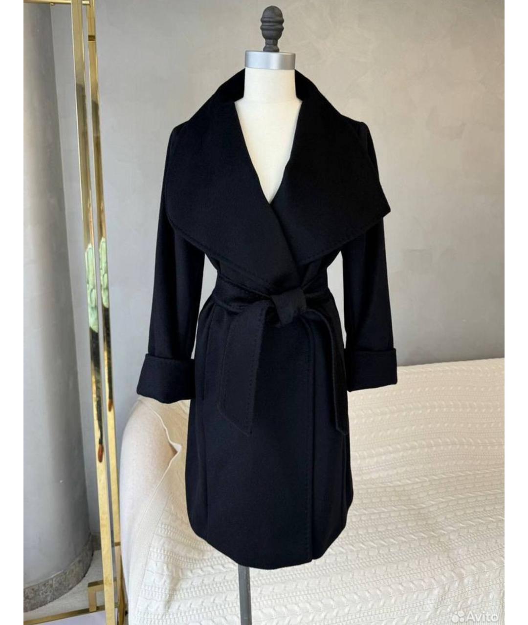 MAX MARA Черное кашемировое пальто, фото 10