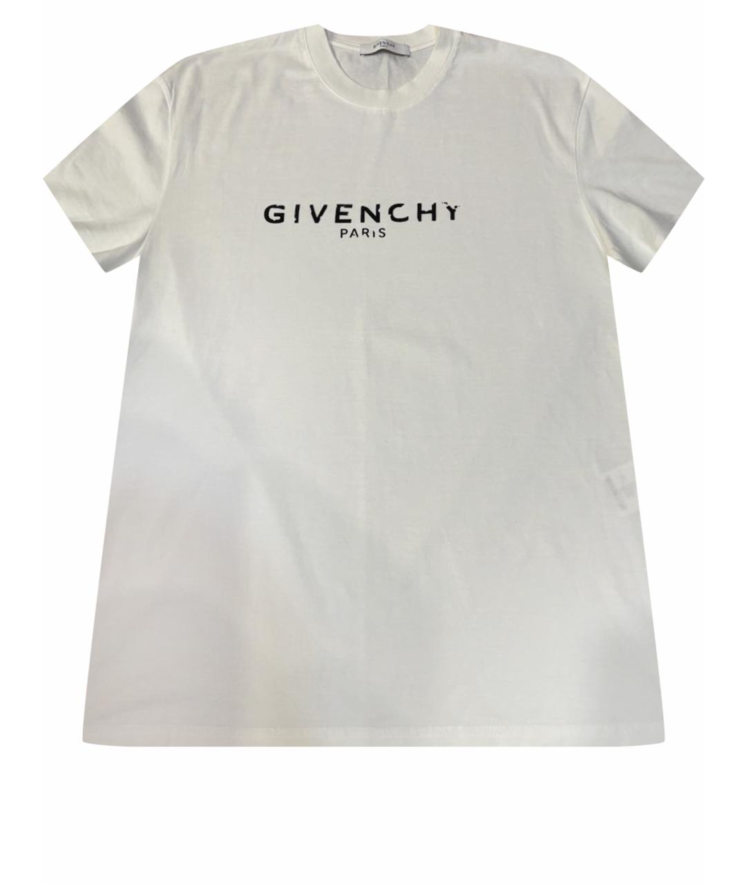 GIVENCHY Белая хлопковая футболка, фото 1