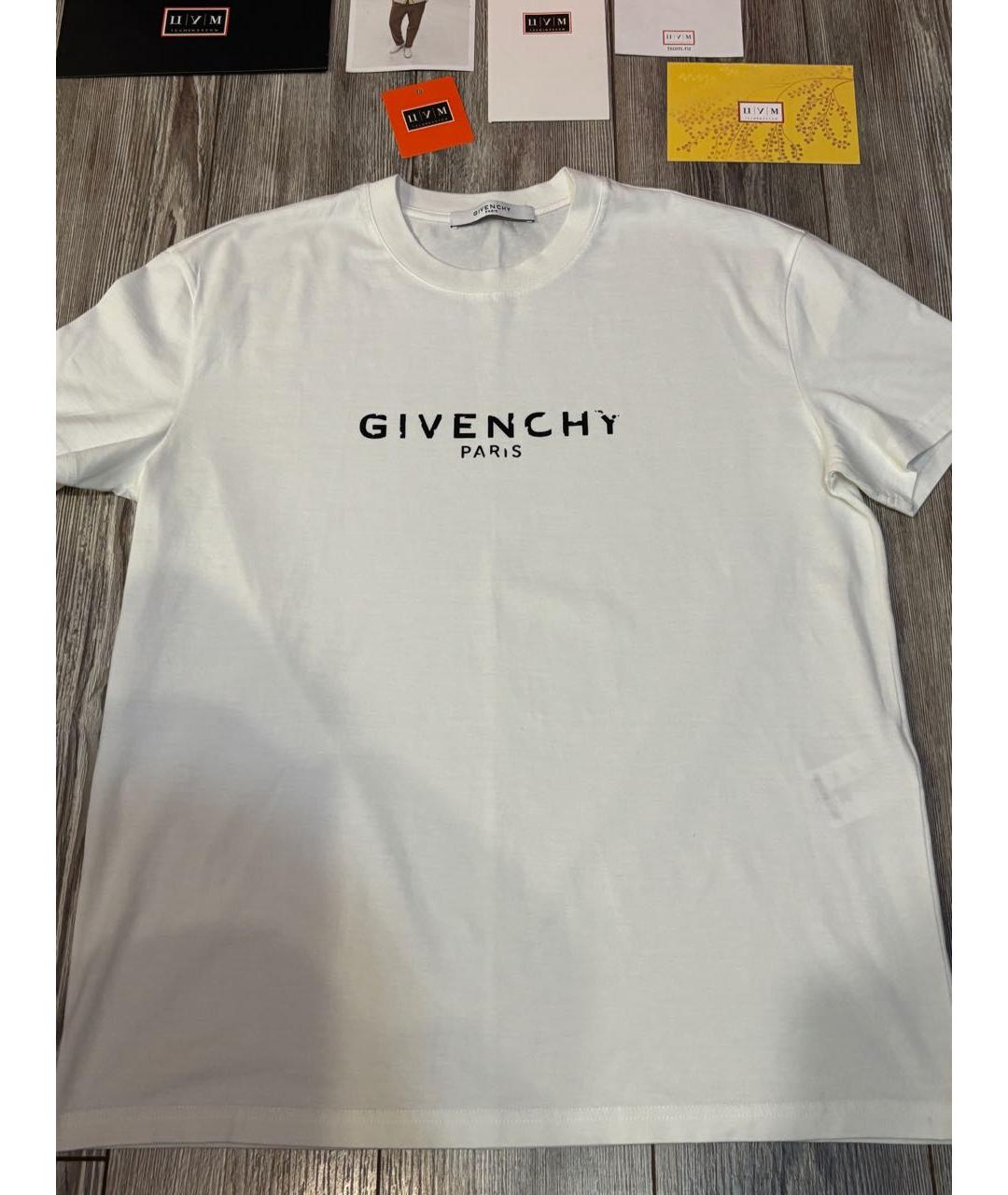 GIVENCHY Белая хлопковая футболка, фото 6