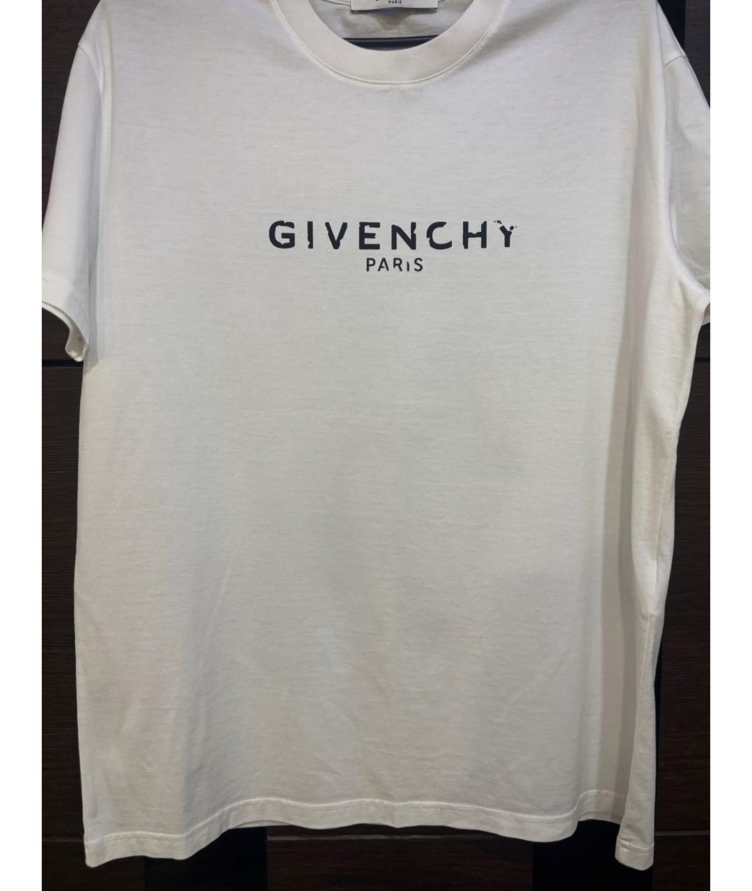 GIVENCHY Белая хлопковая футболка, фото 2