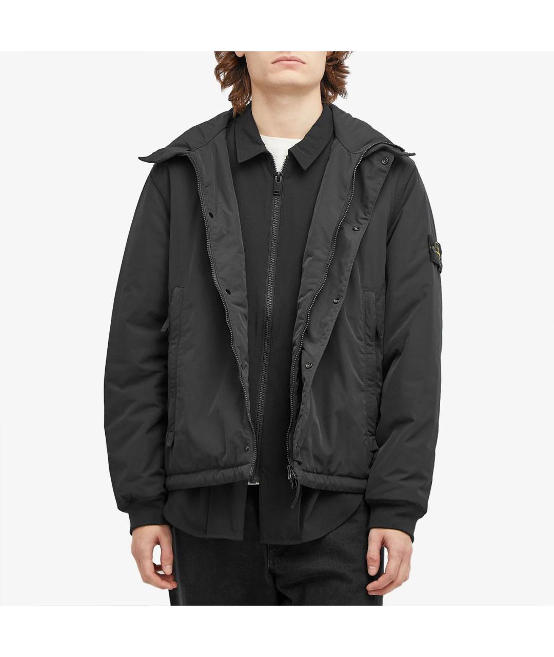 STONE ISLAND Черная куртка, фото 3