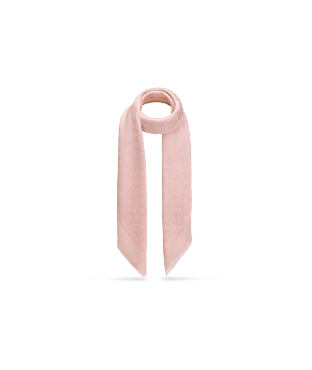 LOUIS VUITTON Розовый платок, фото 2