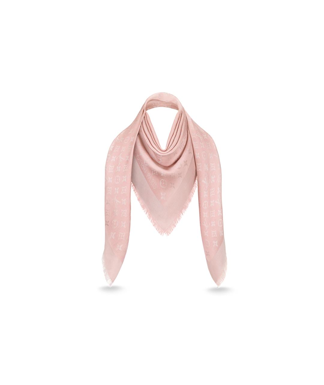 LOUIS VUITTON Розовый платок, фото 1