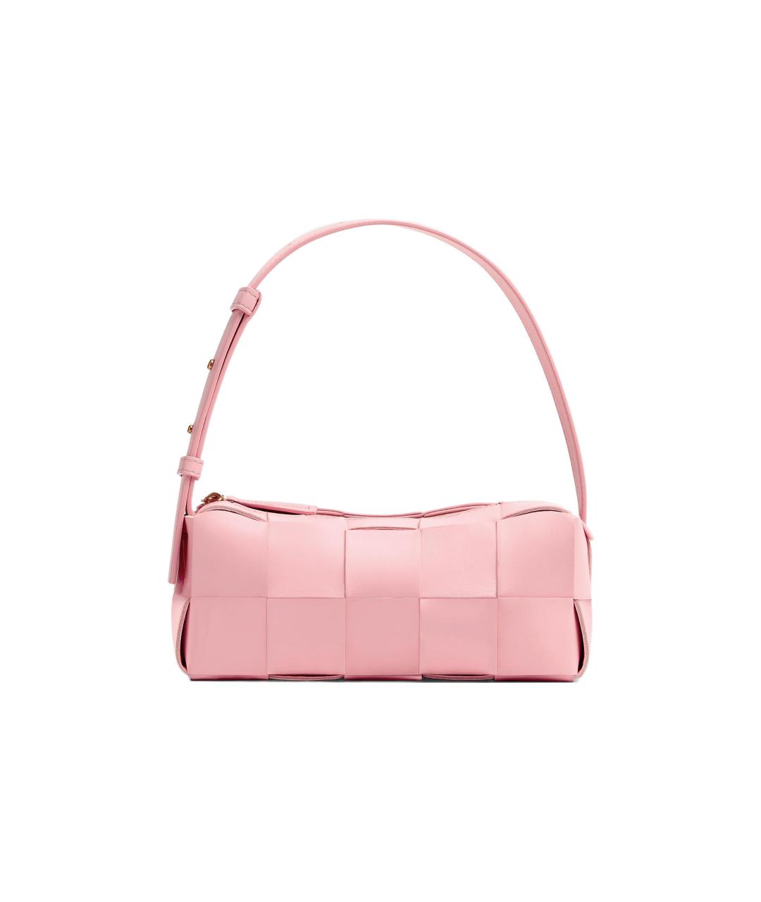 BOTTEGA VENETA Розовая кожаная сумка через плечо, фото 1