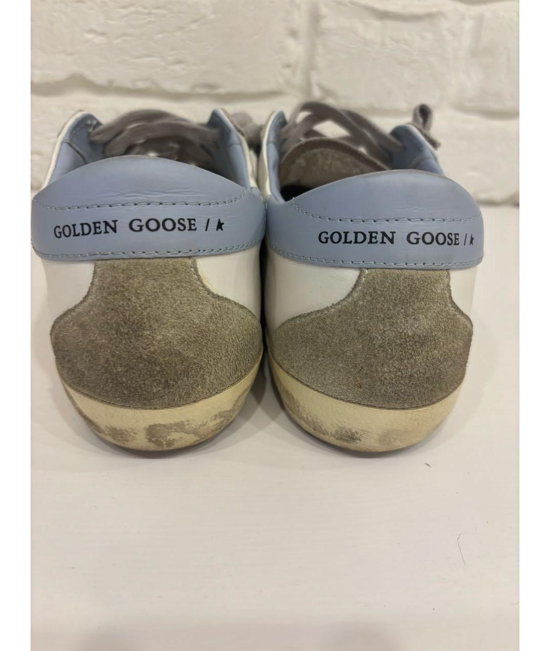 GOLDEN GOOSE DELUXE BRAND Белые кожаные кроссовки, фото 4