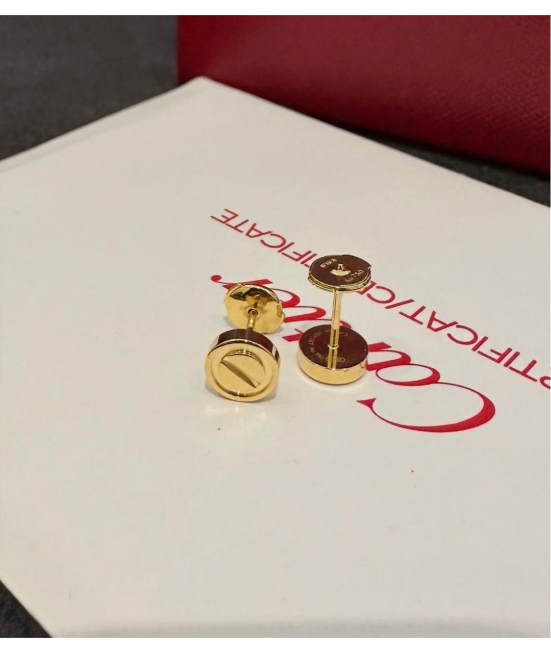 CARTIER Золотые серьги из желтого золота, фото 3