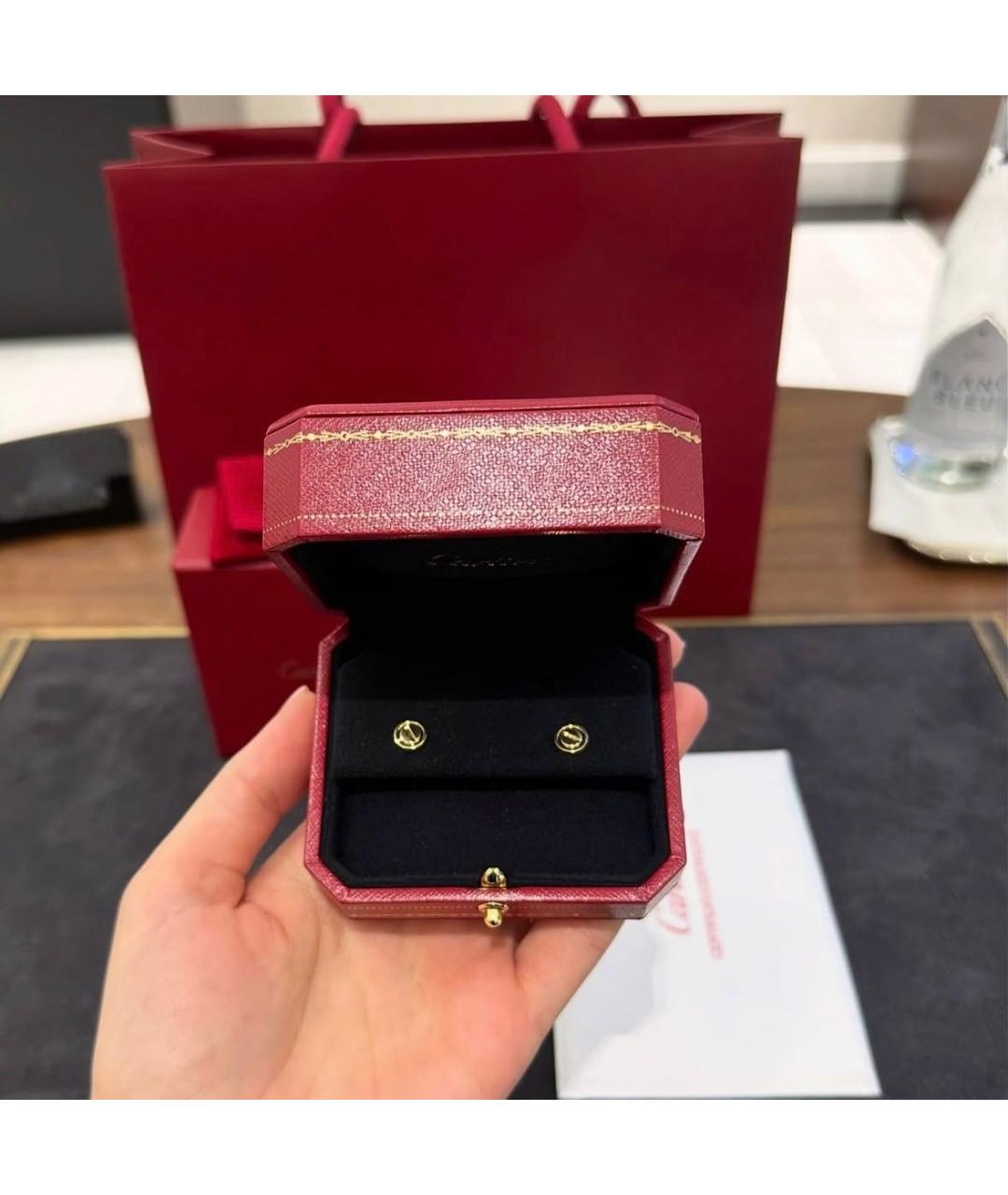 CARTIER Золотые серьги из желтого золота, фото 4