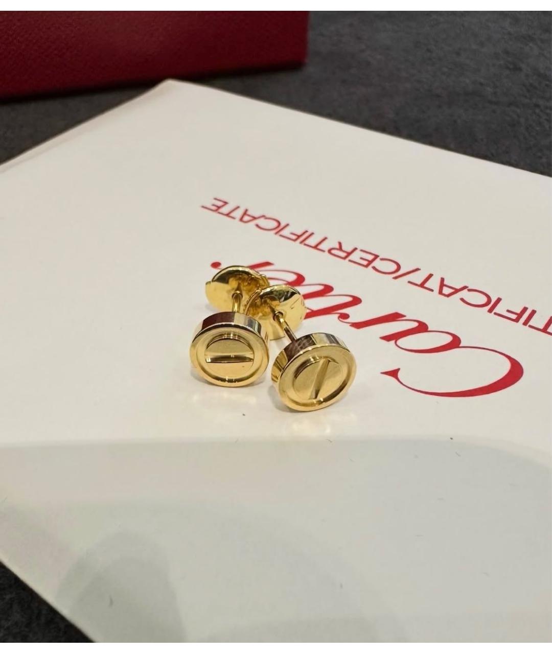 CARTIER Золотые серьги из желтого золота, фото 2