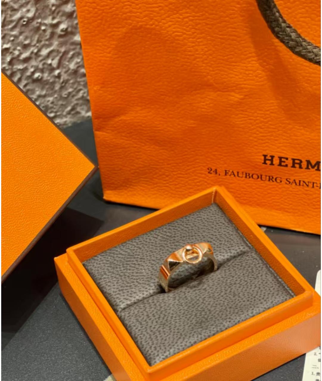 HERMES Кольцо из розового золота, фото 3