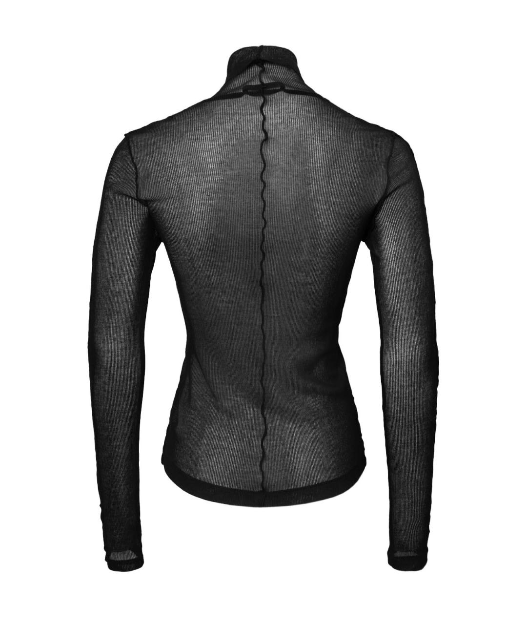 HELMUT LANG Черный хлопковый джемпер / свитер, фото 2